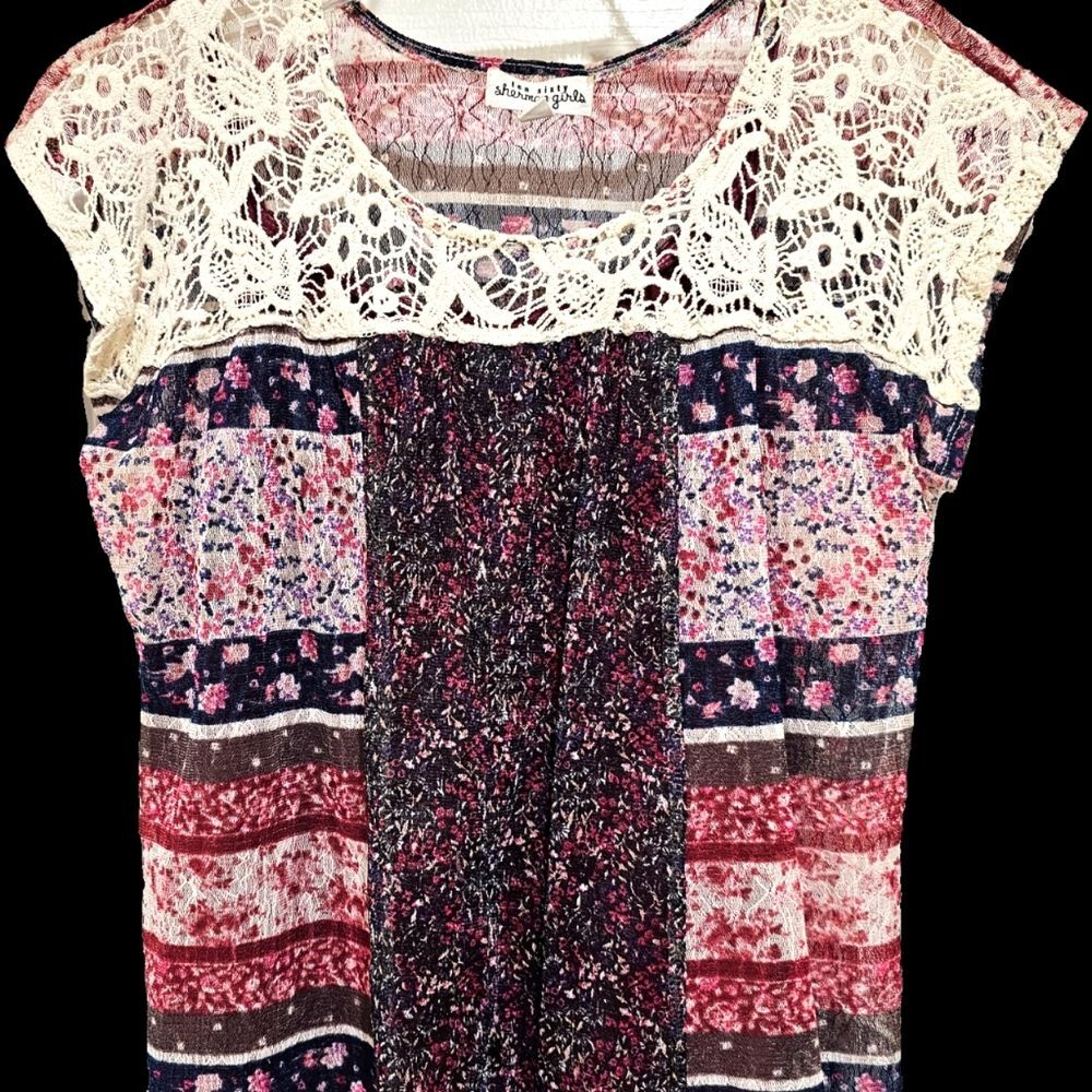 Ten Sixty Sherman Girls Boho Top and Tucker Tate Shell, Size XL